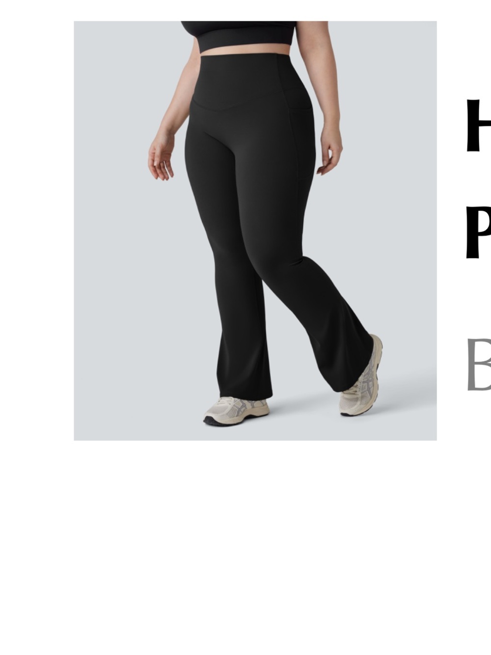 Halara High-Rise Black Bootcut Leggings for Women